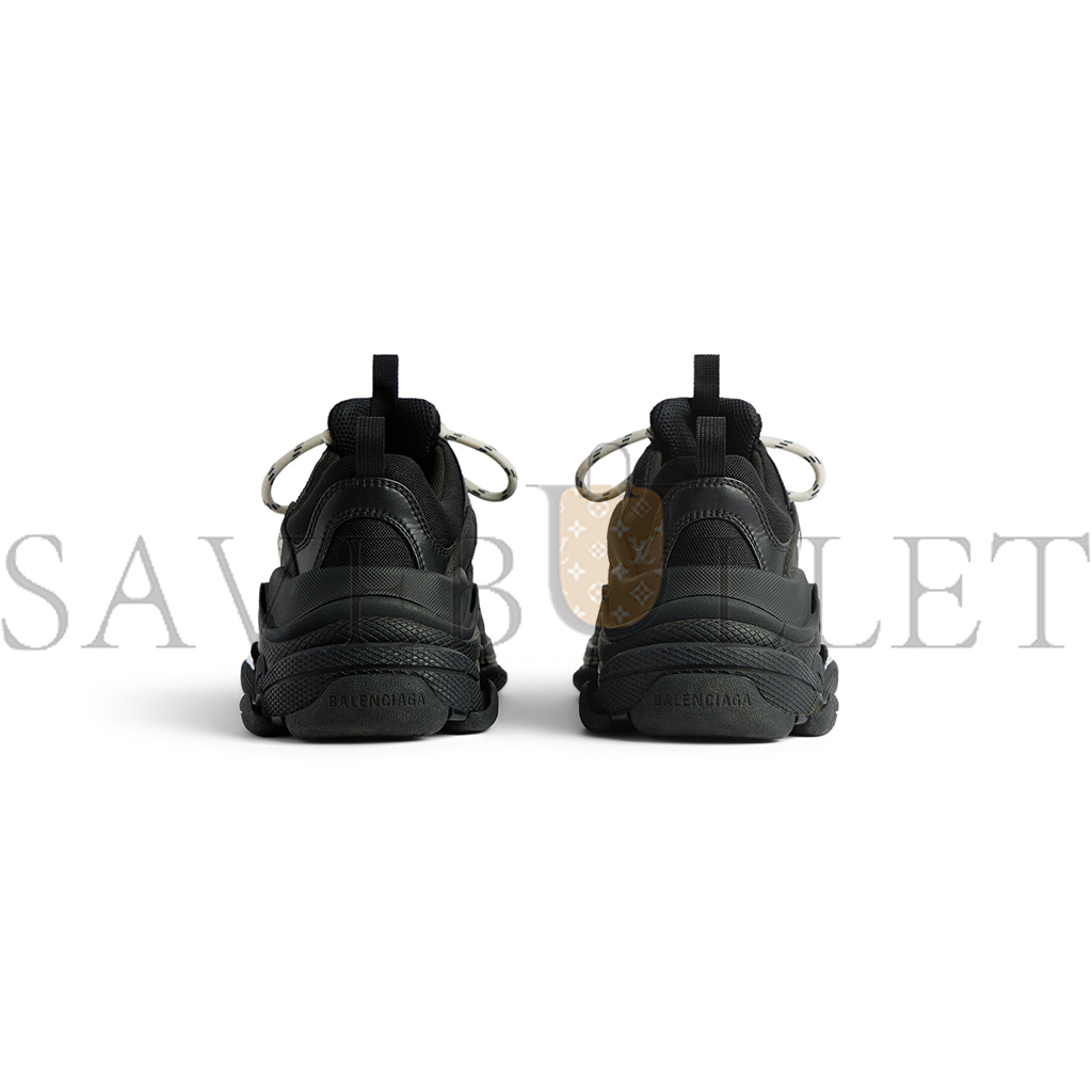 BALENCIAGA MEN'S TRIPLE S SNEAKER IN BLACK 534217W2CA11000 BALENCIAGA MEN'S TRIPLE S SNEAKER IN BLACK 534217W2CA11000